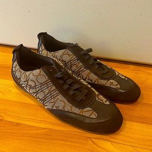 Calvin Klein size 10 shoes. Brown in color